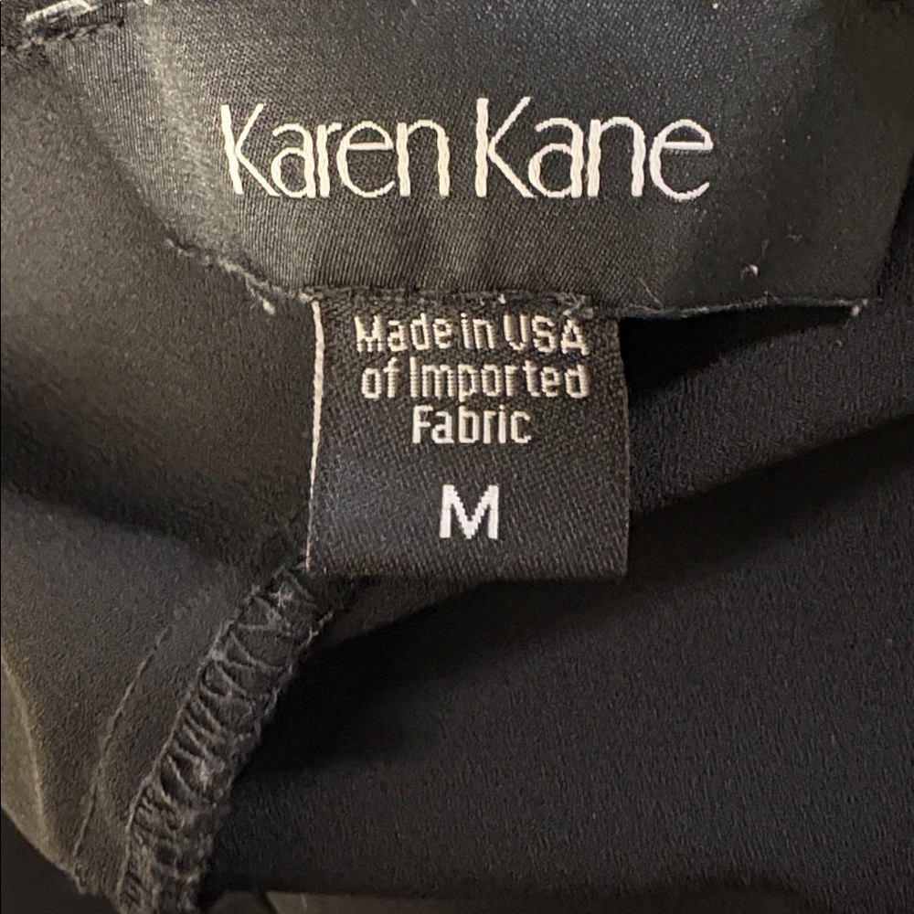 Karen Kane Black Sheer Blouse Size Medium - Picture 4 of 4